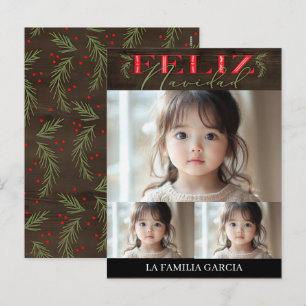 Feliz Navidad Aangepaste Fotokaarten 2026 Feestdagenkaart