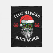 Feliz Navidad Achos Funny Spanish Merry Christmas  Fleece Deken (Voorkant)