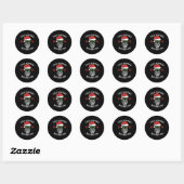 Feliz Navidad Achos Grappig Spaans Vrolijk Kerstfe Ronde Sticker (Vel)