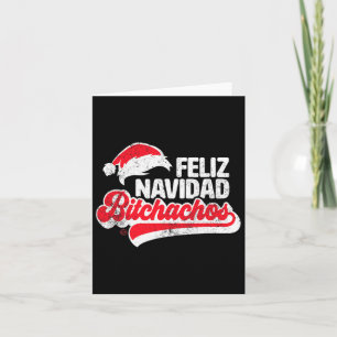 Feliz Navidad Achos Grappige Kerstman Spaanse Kers Kaart