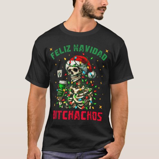 Feliz Navidad Achos Shirt Merry Xmas Christmas Lig (Voorkant)
