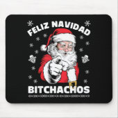 Feliz Navidad Achos Shirt Merry Xmas Funny Santa  Muismat (Voorkant)