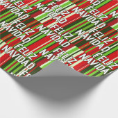 Feliz Navidad Amigos Cadeaupapier (Hoek)