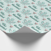 Feliz Navidad Angel Cutout Cadeaupapier (Hoek)