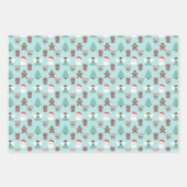 Feliz Navidad Angel Cutout Polka Dots Inpakpapier Vel (Voorkant)