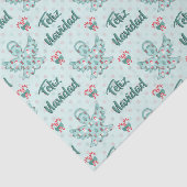 Feliz Navidad Angel Cutout Tissuepapier (Detail)