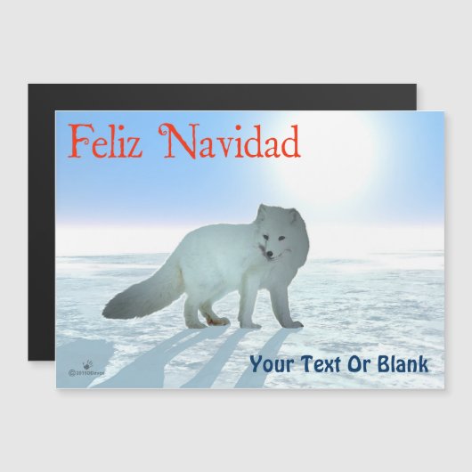 Feliz Navidad - Arctic Fox (Voorkant / Achterkant)