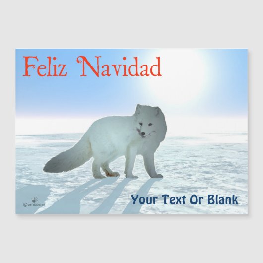 Feliz Navidad - Arctic Fox (Voorkant)