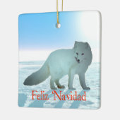 Feliz Navidad - Arctic Fox Keramisch Ornament (Links)