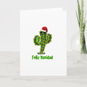 Feliz Navidad - Arizona Kerstmis Saguaro Lichten Feestdagen Kaart