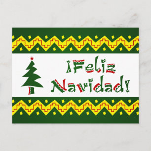 Feliz Navidad arriba Feestdagenkaart
