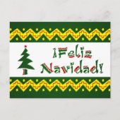 Feliz Navidad arriba Feestdagenkaart (Voorkant)
