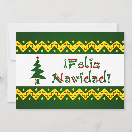 Feliz Navidad arriba Kaart (Voorkant)