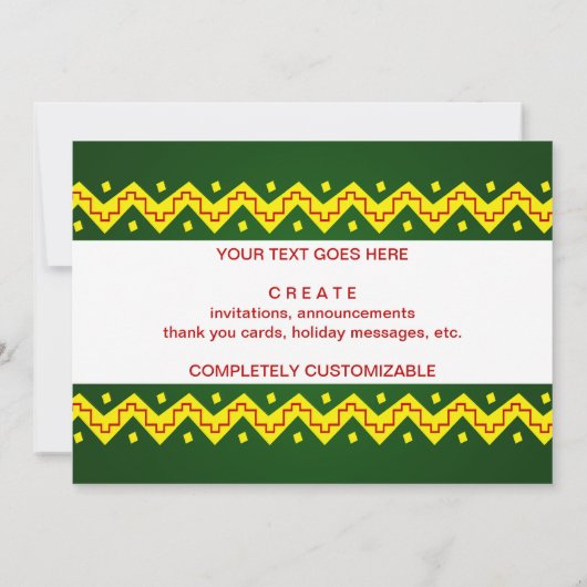 Feliz Navidad arriba Kaart (Achterkant)