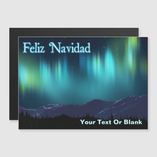 Feliz Navidad - Aurora Borealis (Voorkant / Achterkant)