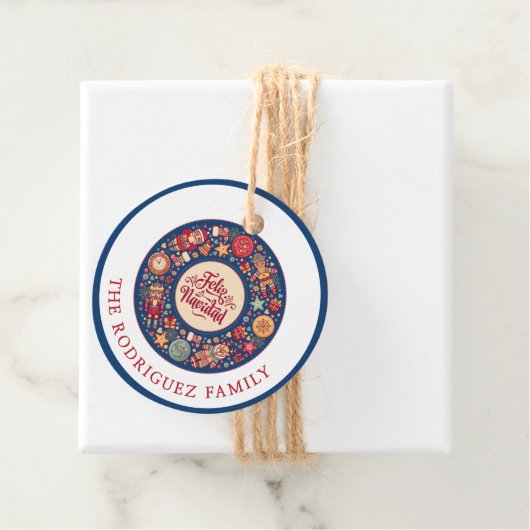 Feliz Navidad Bedankjes Labels (In situ)