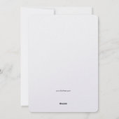 Feliz Navidad Beer in het Bos Feestdagenkaart (Achterkant)