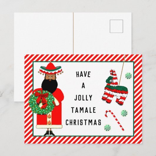 Feliz Navidad-betaalkaarten Feestdagenkaart (Voorkant / Achterkant)