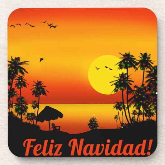 feliz Navidad Bier Onderzetter (Voorkant)