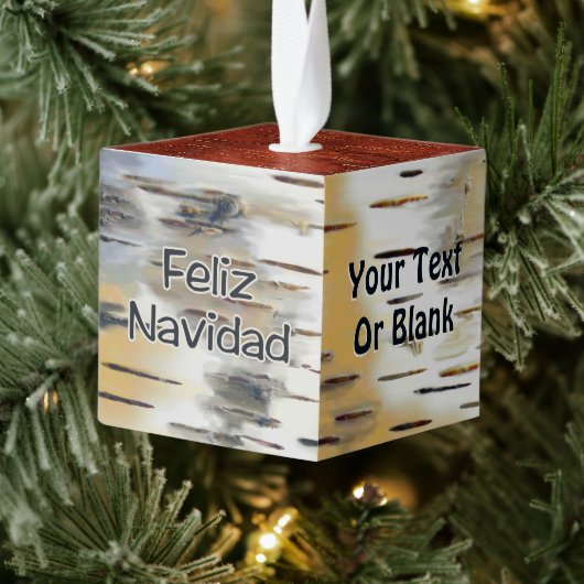 Feliz Navidad - Birchbark Decoratie (Boom)