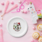 Feliz Navidad Bitchachos Funny Skull Spanish Merry Papieren Bordje (Feest)