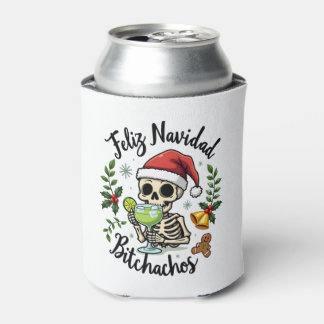 Feliz Navidad Bitchachos Grappige Schedel Spaanse  Blikjeskoeler