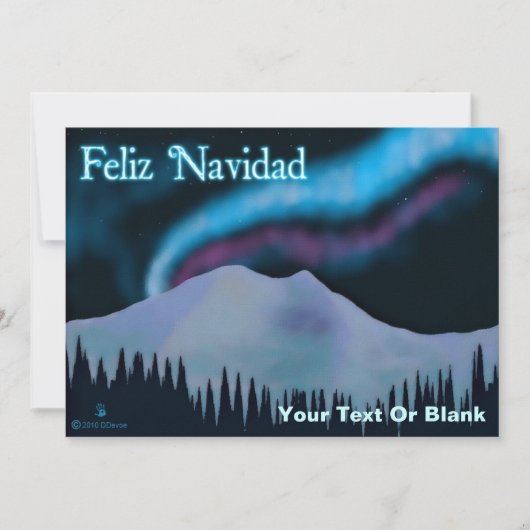 Feliz Navidad - Blue Aurora (Voorkant)