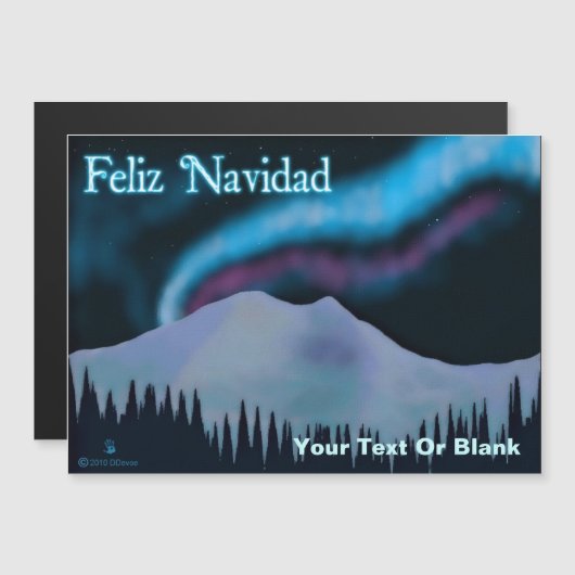 Feliz Navidad - Blue Aurora (Voorkant / Achterkant)