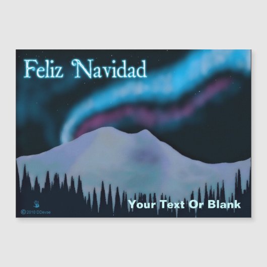 Feliz Navidad - Blue Aurora (Voorkant)