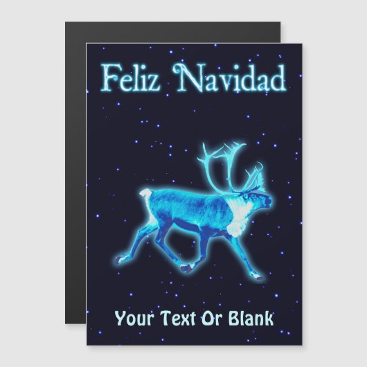 Feliz Navidad - Blue Cariou (rendier) (Voorkant / Achterkant)