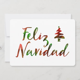 Feliz Navidad (boomverlichting) Feestdagenkaart