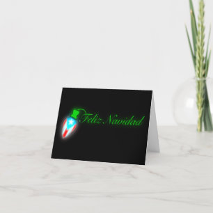 Feliz Navidad Boricua Xmas Light Flag Holiday Card Feestdagen Kaart