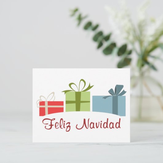 Feliz Navidad Briefkaart (Staand voorkant)