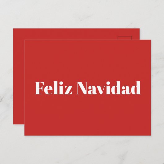 Feliz Navidad Briefkaart (Voorkant / Achterkant)