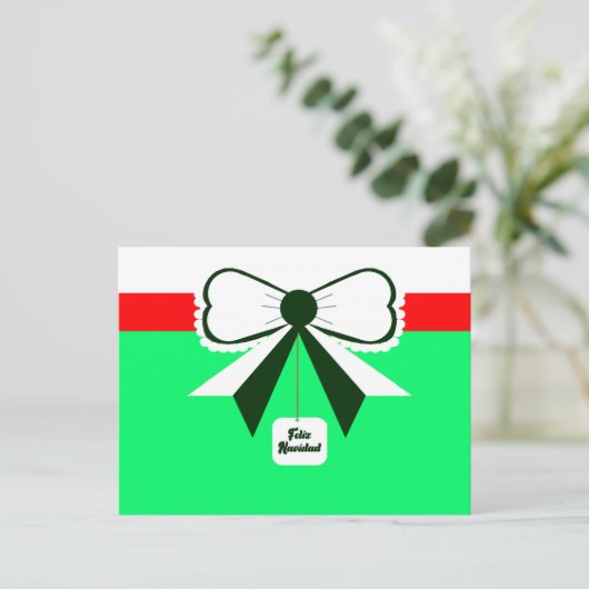 Feliz Navidad Briefkaart (Staand voorkant)