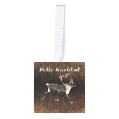 Feliz Navidad - Bull Cariou (rendier) Decoratie (Voorkant)