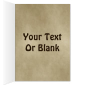 Feliz Navidad - Bull Moose op oud papier (Binnen (Rechts))