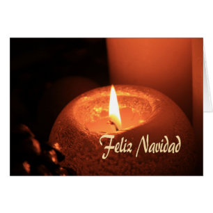Feliz Navidad Burning Kandles Kerstmis