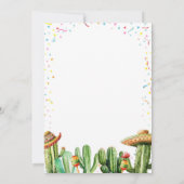 Feliz Navidad Cactus Kerstfeest Kaart (Achterkant)