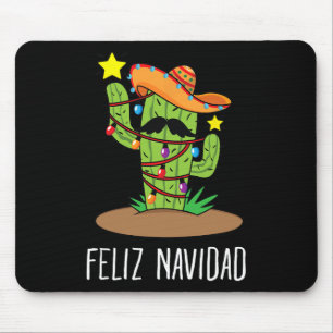 Feliz Navidad Cactus - Mexicaanse Boom Kerstmis In Muismat