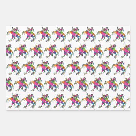 Feliz Navidad Cactus, Tamale & Piñata Inpakpapier Vel (Voorkant)