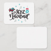 Feliz Navidad-cadeaubijsluitingen Notitiekaartje (Voorkant / Achterkant)