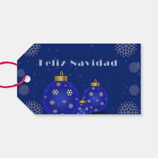 Feliz Navidad Cadeaulabel (Achterkant Horizontaal)