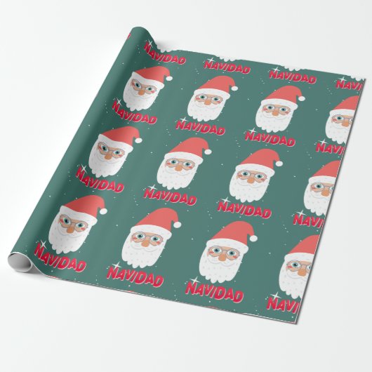 feliz navidad cadeaupapier (Uitgerold)