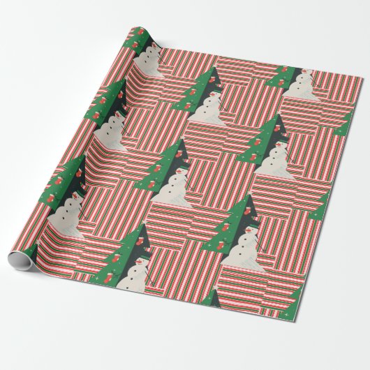 feliz navidad cadeaupapier (Uitgerold)