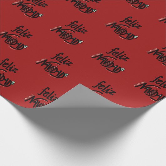 Feliz Navidad Cadeaupapier (Hoek)