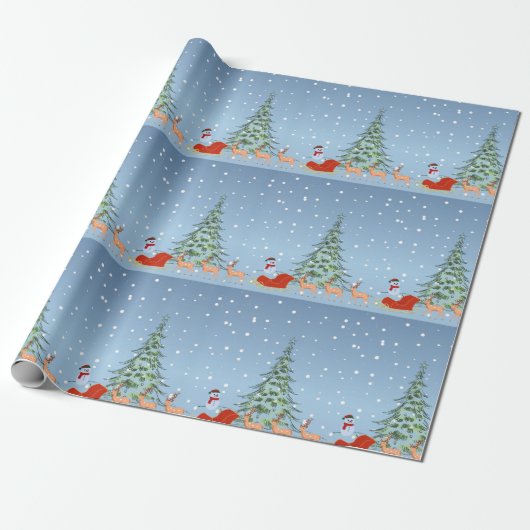 feliz navidad cadeaupapier (Uitgerold)