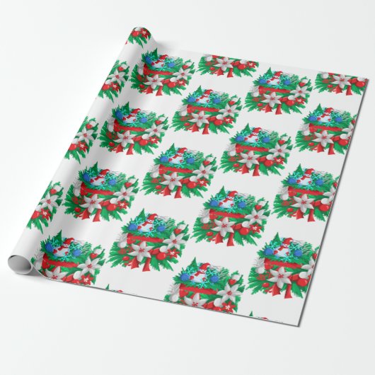 feliz navidad cadeaupapier (Uitgerold)