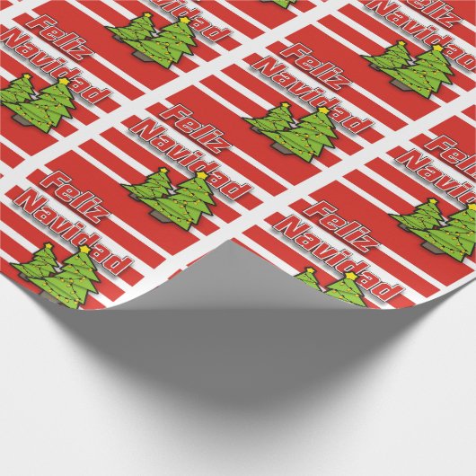 Feliz Navidad Cadeaupapier (Hoek)