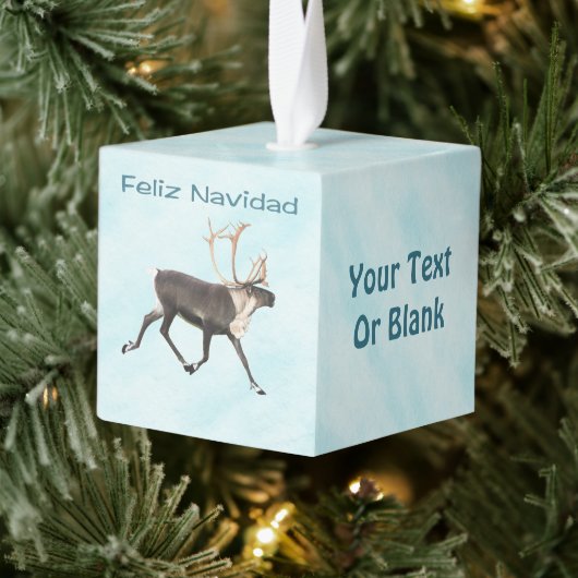 Feliz Navidad - Cariou ( rendier ) op sneeuw Decoratie (Boom)